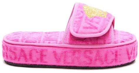 pink versace slippers|versace slippers for sale.